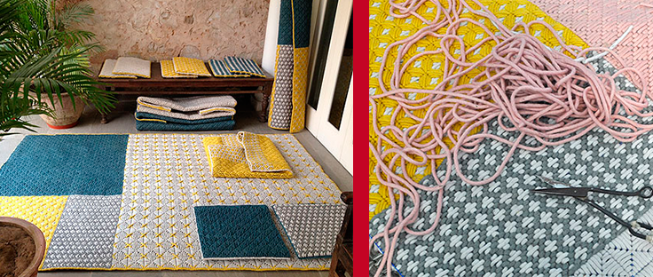 Alfombras de verano trenzadas a mano