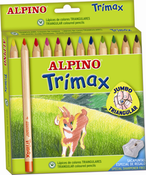 Lápices Triangulares Alpino Trimax
