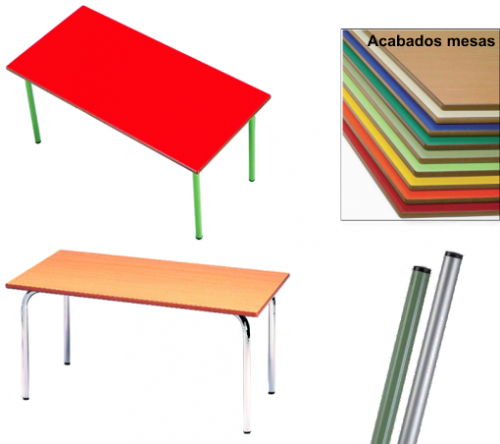 Mesa Infantil 207 Altura 46 120X60