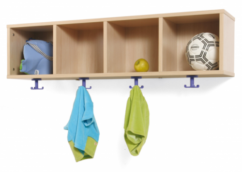 Mueble Perchero 4 Casillas 120-30