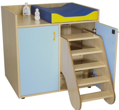 Mueble Cambiador con Escalera 2 Puertas